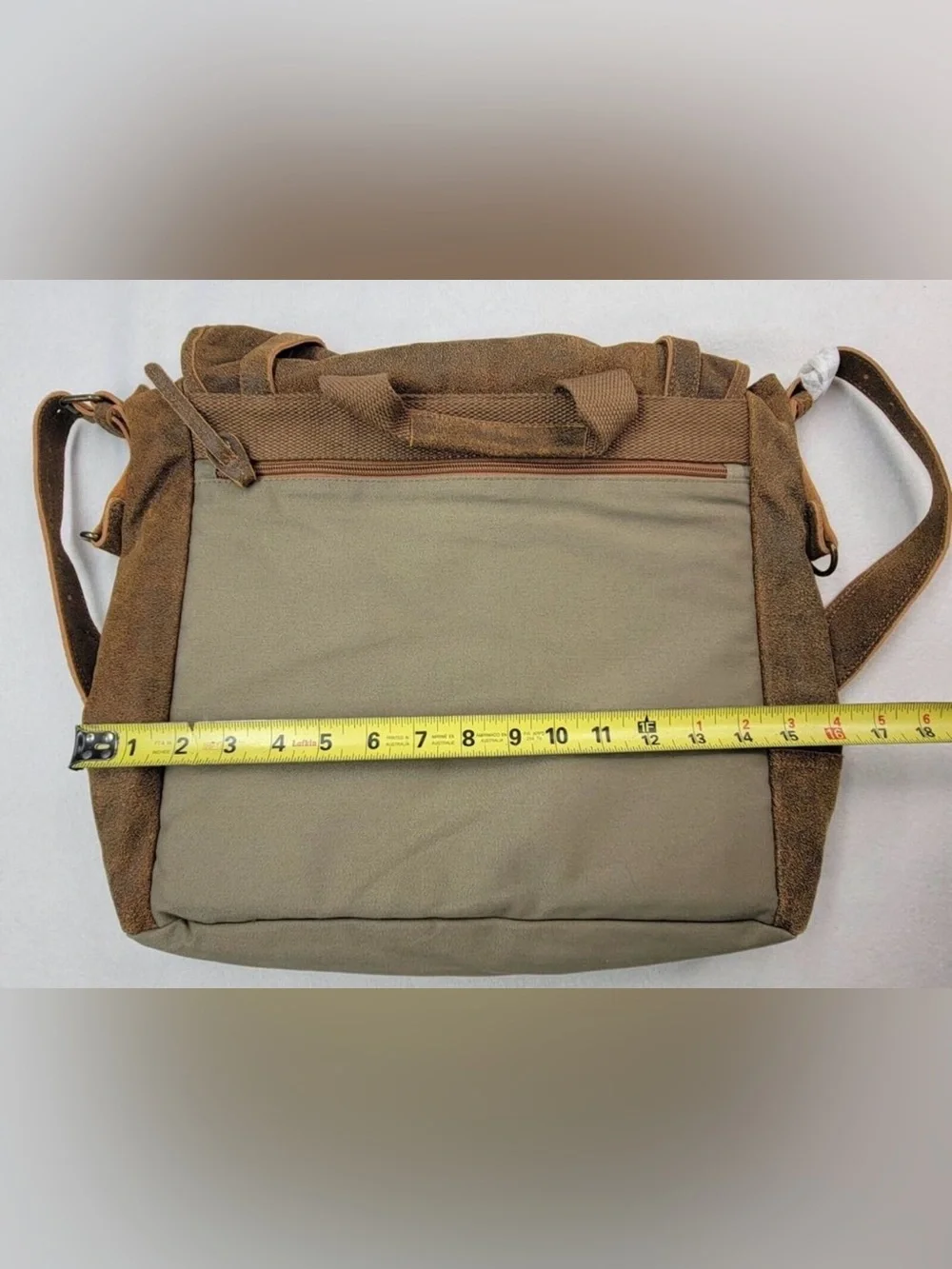 The Territory Ahead Brown Leather Canvas‎ Crossbody Messenger Computer Bag